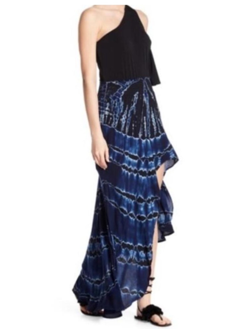 Young, Fabulous, & Broke Kylie Swirled Pattern Hi-Lo Skirt
